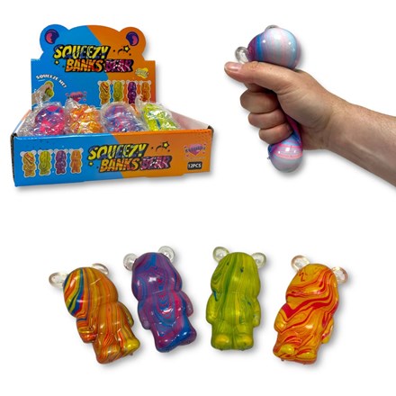 SQUEEZY BANKS BEAR 11CM