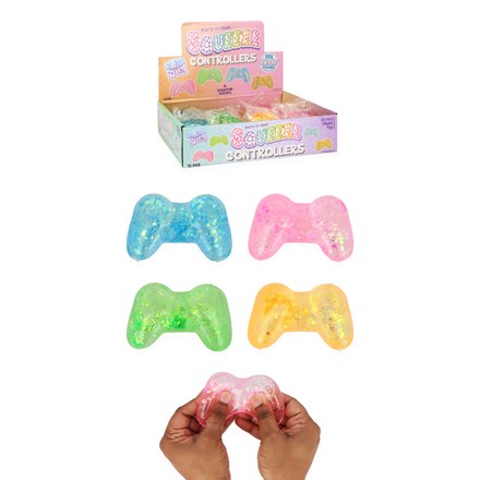 SQUEEZE GAMER CONTROLLERS WITH SUGAR & SPARKLES