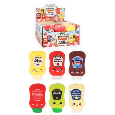 SQUEEZE SAUCE BOTTLES PVA 10 X 5.8 X 4.6CM