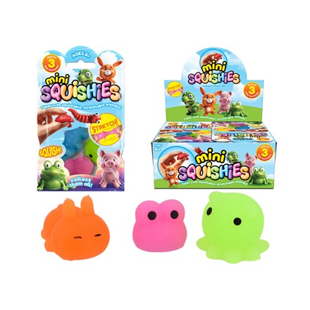 MINI SQUISHY ANIMALS - 3 PACK