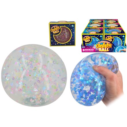 CONFETTI BALL IN DISPLAY BOX 12CM