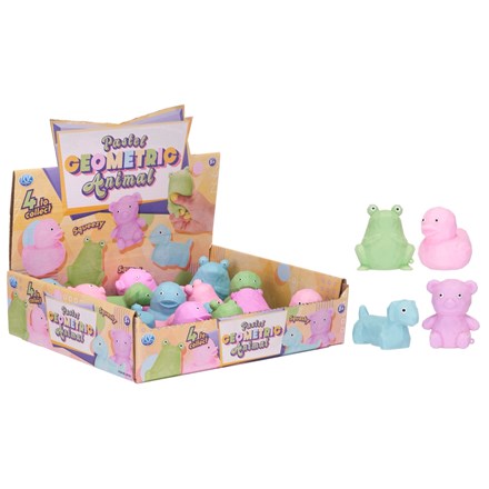 PASTEL GEOMETRIC ANIMAL - 4 ASST
