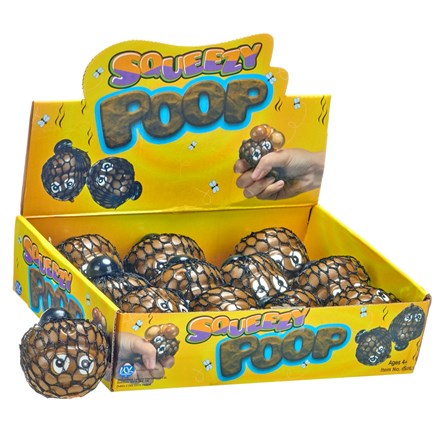 SQUEEZY FUNNY FACE POOP 6.5CM