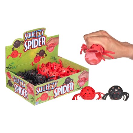 SQUEEZY SQUISHY SPIDER 6.5CM
