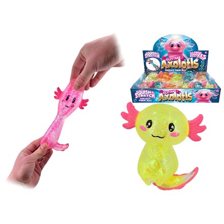 AXOLOTL SQUIDGY SQUEEZY 4 ASSORTED COLOURS