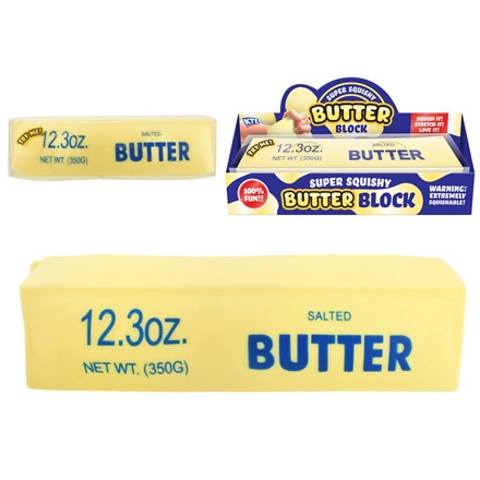 LARGE SQUISHY BUTTER 21CM - CLEAR BOX & ACETATE COVER