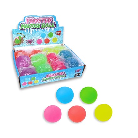 NEON MALTOSE SLOW RELEASE BALL - 6CM SQUISHY SQUEEZY