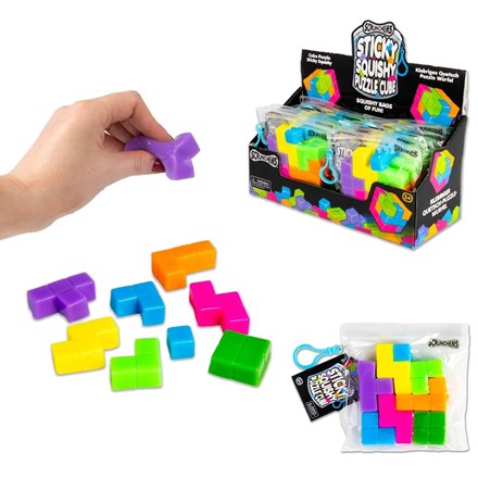 SCRUNCHEMS STICKY SQUISHY PUZZLE CUBE