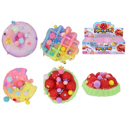 SQUISHY FOOD 4 ASST - BAG/HEADER & DBX