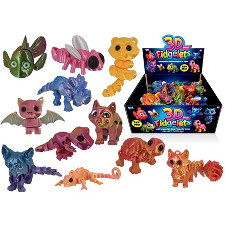 3D MINI FIDGETS - 11 ASSORTED
