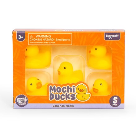 SQUISHY MOCHI DUCKS IN BOX 6 PIECES