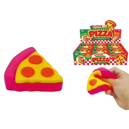 SQUISHY PIZZA SLICE IN COLOUR BOX & DISPLAY BOX