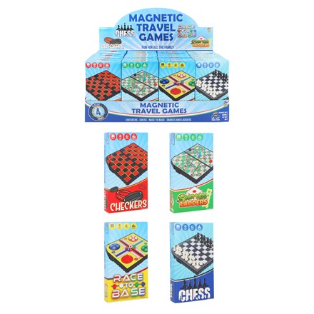 MAGNETIC TRAVEL GAMES - 4 DESIGNS