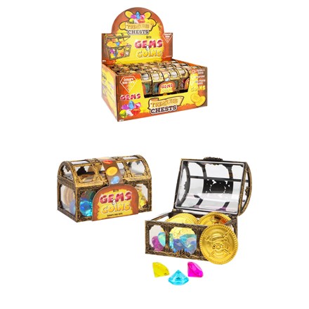 TREASURE CHEST WITH LOOT - 7.3CM