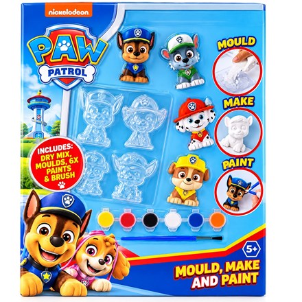 PAW PATROL MOULD & PAINT 4PK