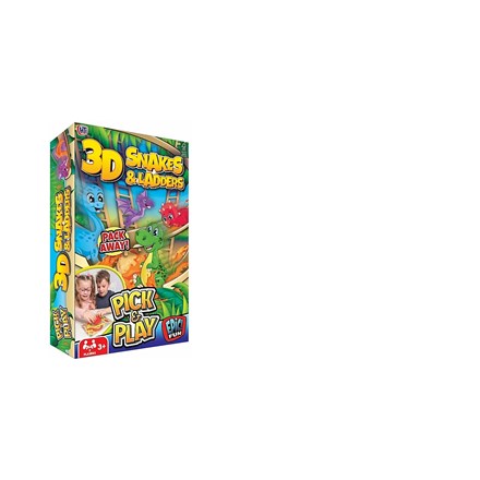 EPIC FUN 3D DINOSAUR SNAKES AND LADDERS PICK AND PLAY
