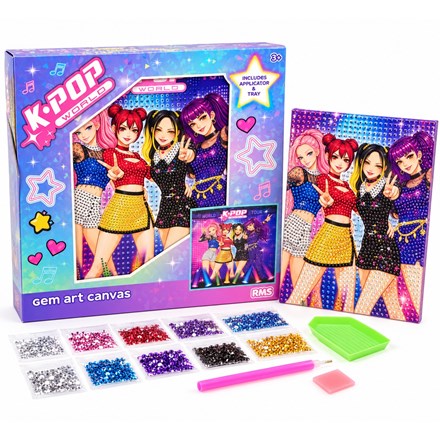 K-POP WORLD GEM ART CANVAS