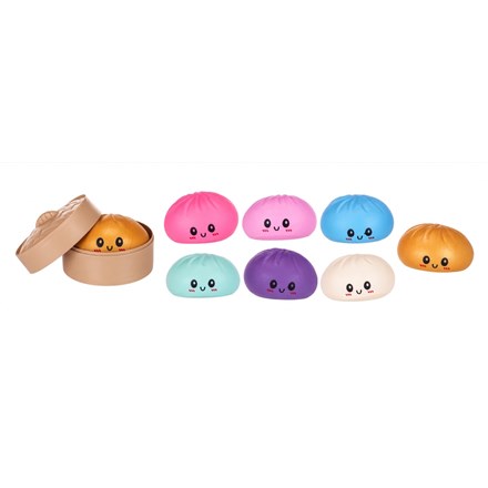 16CM SQUEEZY DUMPLING 6+1 ASST KAWAII FOODIEZ