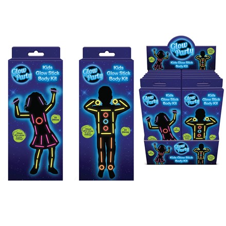 KIDS GLOW STICK FIGURE - 61PC