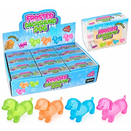 10.5CM FROSTED MALTOSE DACHSHUND IN BOX