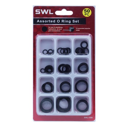 SWL - ASSORTED O-RINGS SET - 50 PACK