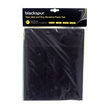BLACKSPUR - WET & DRY PAPER SET - 10 PACK