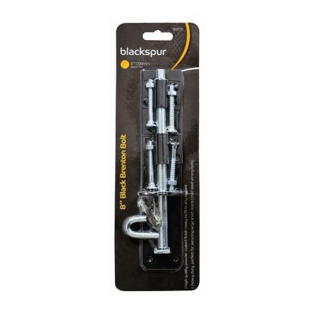 BLACKSPUR - BLACK BRENTON BOLT - 8"