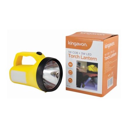 KINGAVON - 1W COB & 3W LED TORCH LANTERN