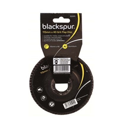 BLACKSPUR - GRIT FLAP DISC - 115MMX40