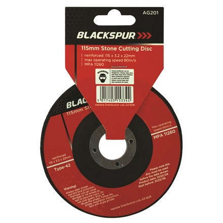 BLACKSPUR - STONE CUTTING DISC - 115 X 3.2MM