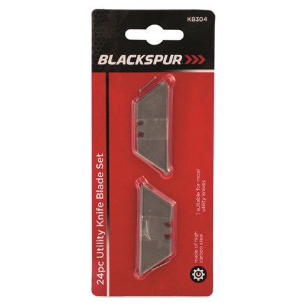 BLACKSPUR - UTILITY KNIFE BLADE SET - 24PC