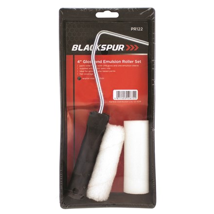 BLACKSPUR - 4" GLOSS AND EMULSION ROLLER SET