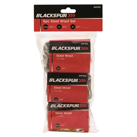 BLACKSPUR - STEEL WOOL SET - 6PC