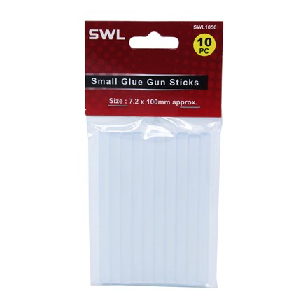 SWL - SMALL GLUE GUN STICKS 7.2 X 100MM - 10 PACK