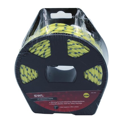 SWL - PP BRAIDED ROPE 20M X 4MM