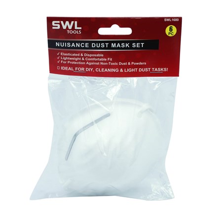 SWL - NUISANCE DUST MASK SET - 6 PACK