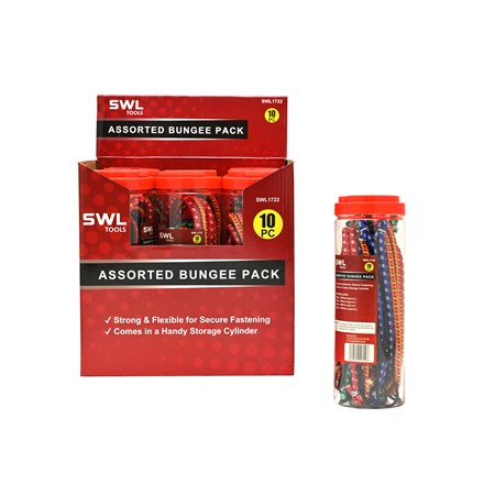 SWL - ASSORTED BUNGEE BOX - 10 PACK