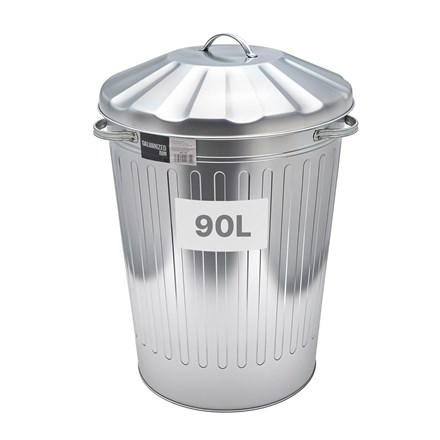 SWL - 90L GALVANISED TRASH BIN