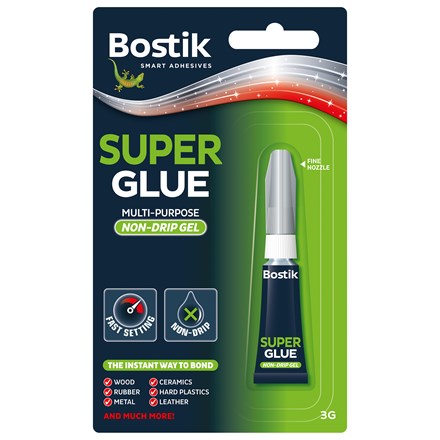 BOSTIK SUPER GLUE CLEAR GEL 3G 20ML