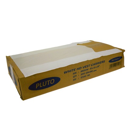 PLUTO - MEDIUM CARRIER BAGS - 100 PACK