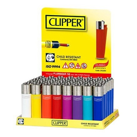 CLIPPER MINI - SOLID COLOUR - 40 PACK