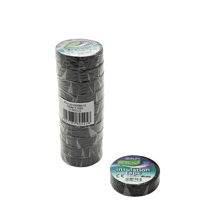 PVC ELECTRICAL INSULATION TAPE 19MM-20M - BLACK