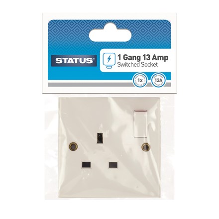 STATUS - 1 GANG 13AMP SWITCHED SOCKET