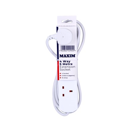 MAXIM - 4 WAY EXTENSION LEAD 5M