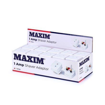 MAXIM - 1 AMP SHAVER ADAPTOR IN BULK BOX