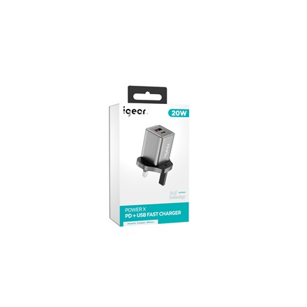IGEAR - KARBON 20W PD WITH USB MAINS CHARGER