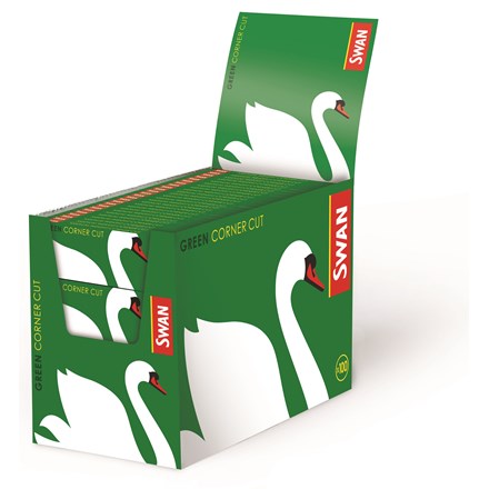 SWAN GREEN REGULAR SIZE PAPERS - 100 PACK