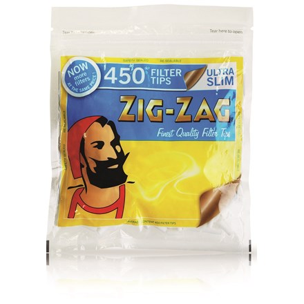 ZIG ZAG ULTRA SLIM FILTERS - 450 TIPS PACK