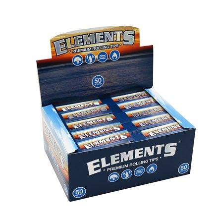 ELEMENTS ROLLING PAPER TIPS - 50 PACK