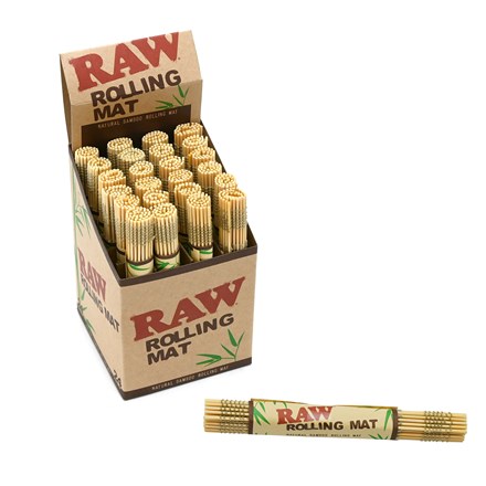 RAW BAMBOO ROLLING MAT - 24 PACK